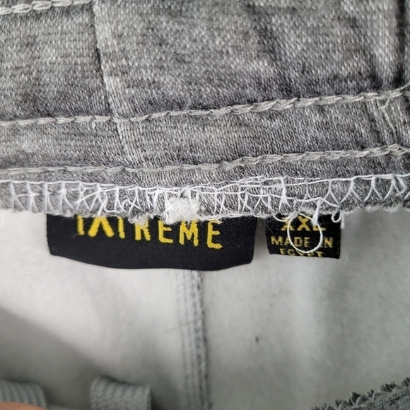 NWT Xtreme Men's Sweatpants Joggers Gray/Black Size XXL Slight Defect See Pic - Picture 11 of 12